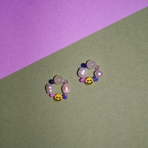 MON STUDIO - smile multicolor (pelkkä helmirengas)